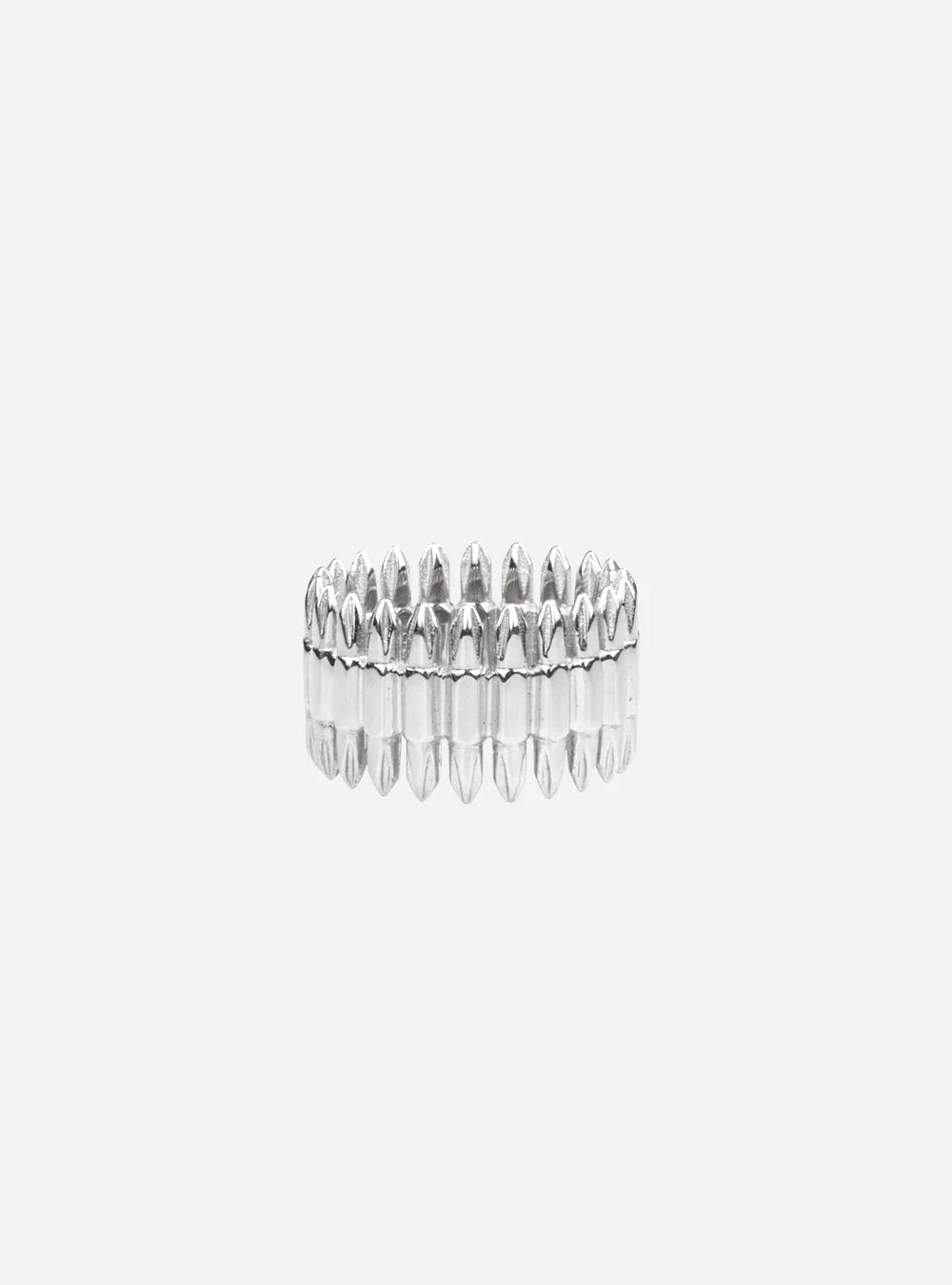 a MIDNIGHTFACTORY Driverbits eternity ring in white backgorund.
