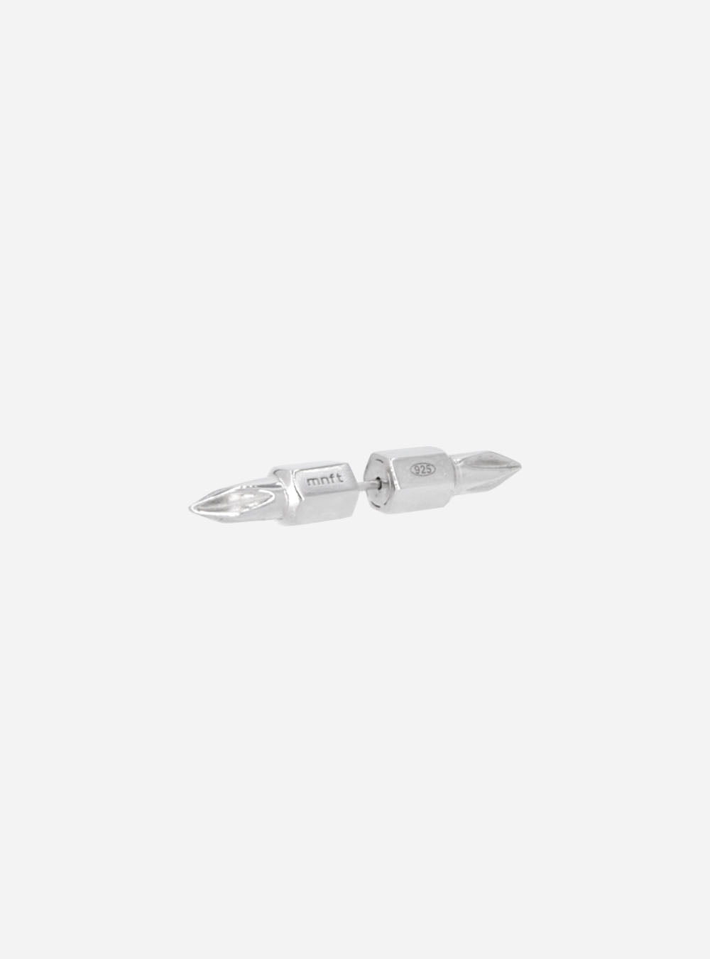 A pair of MIDNIGHTFACTORY Dual-driverbits earrings on a white background.