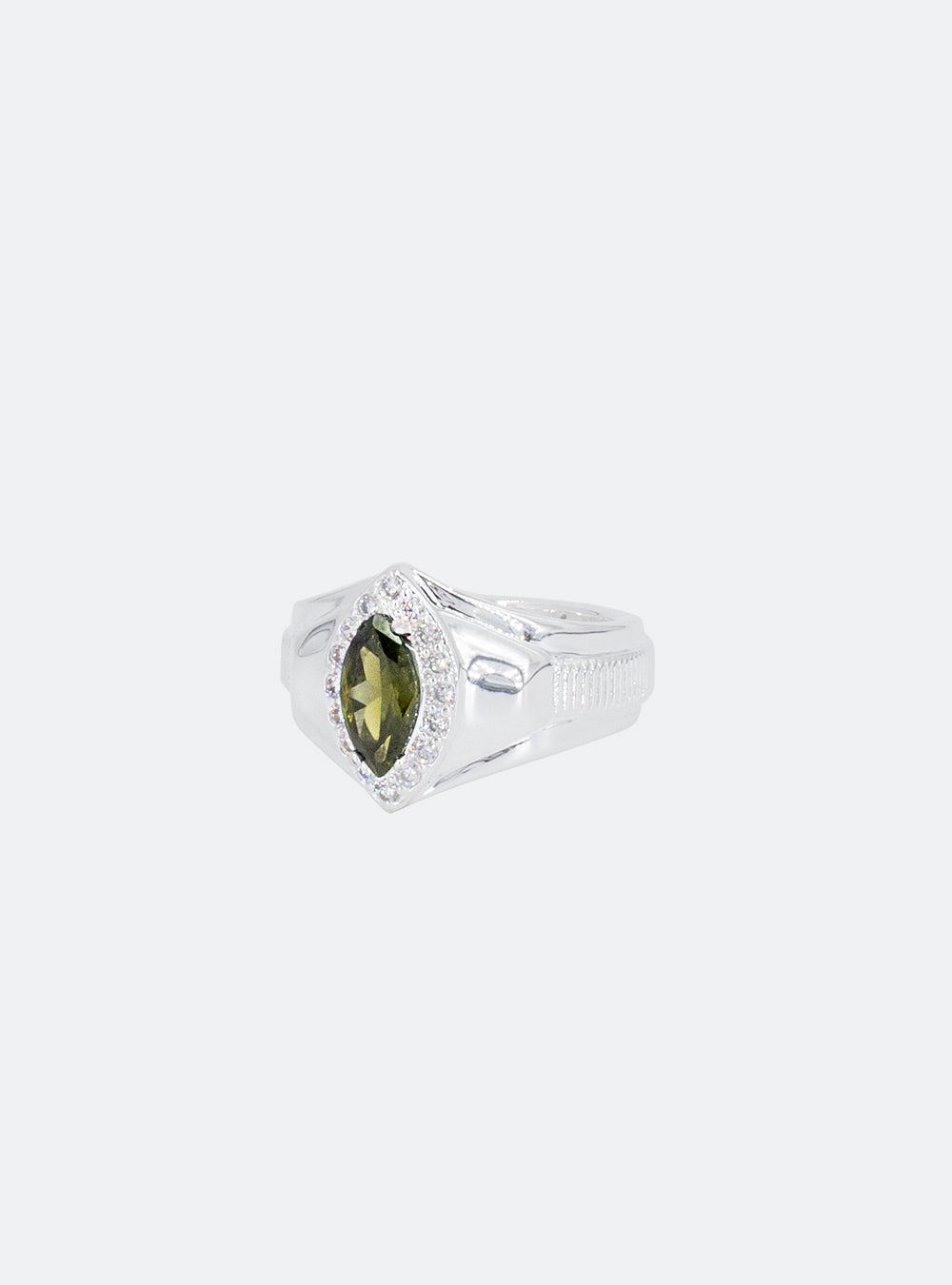 Mechs cocktail ring - Olive