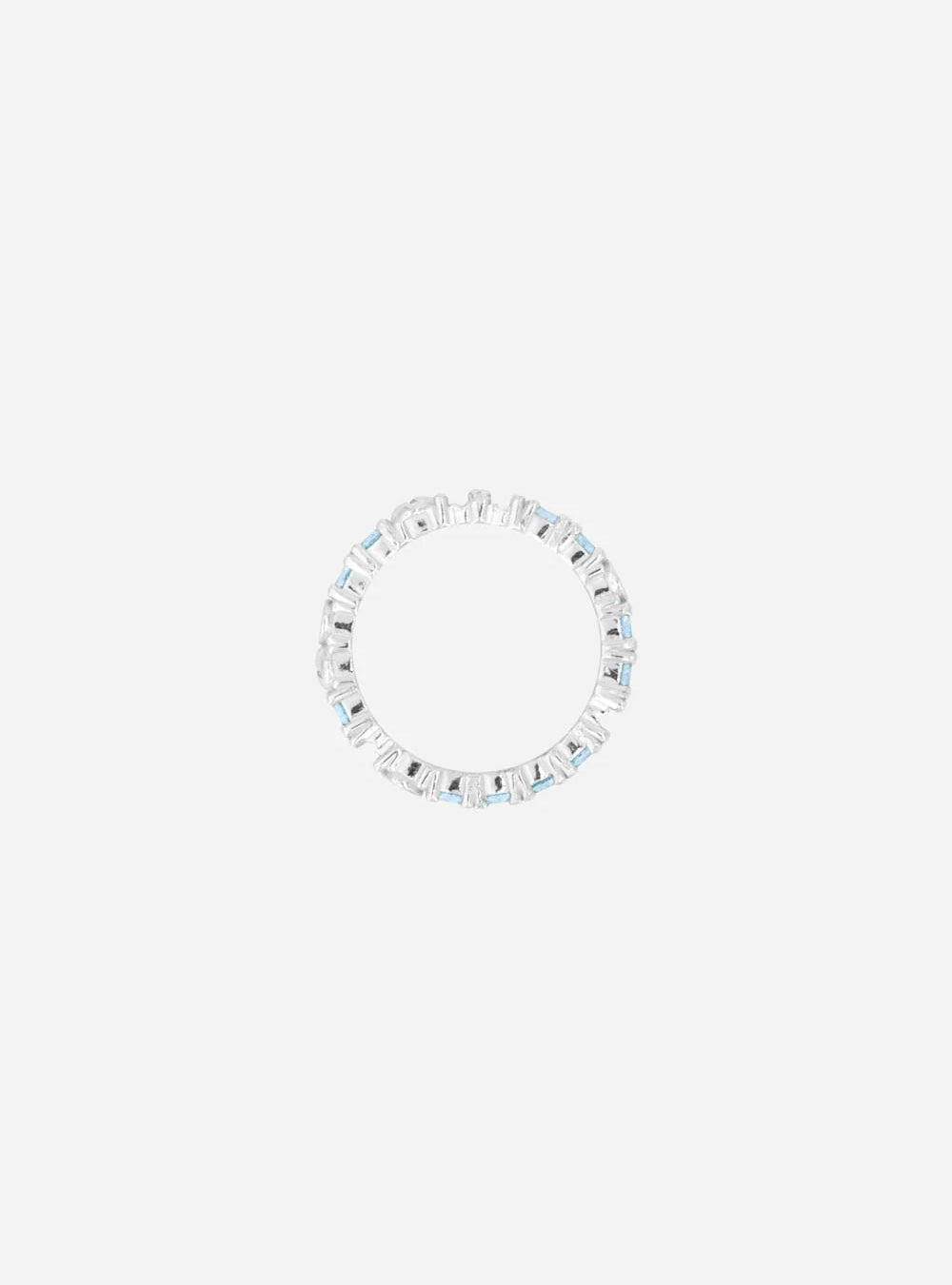 a Broken eternity ring with topaz stones by MIDNIGHTFACTORY.