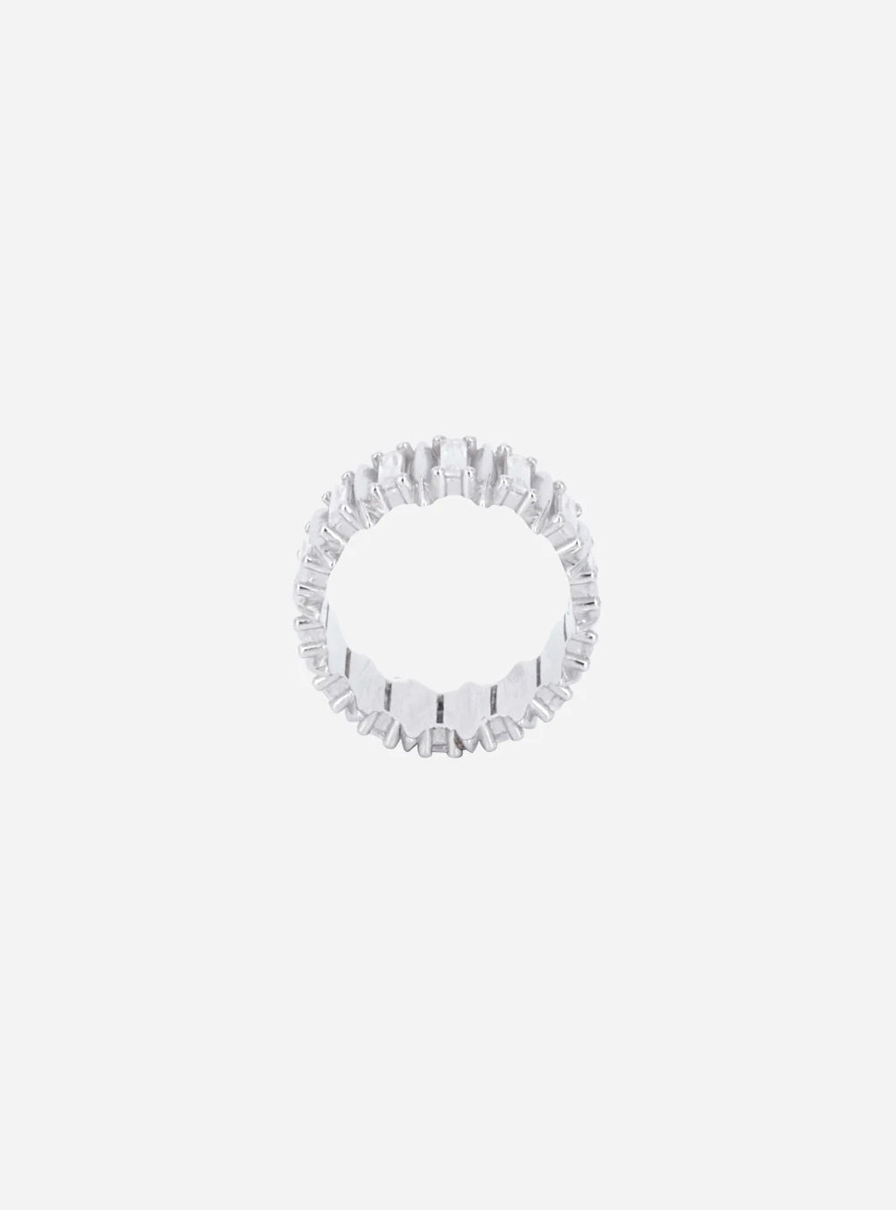 a MIDNIGHTFACTORY Talon eternity ring on a white background.