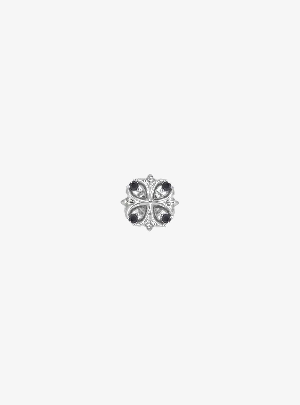 Maltese cross stud single earring