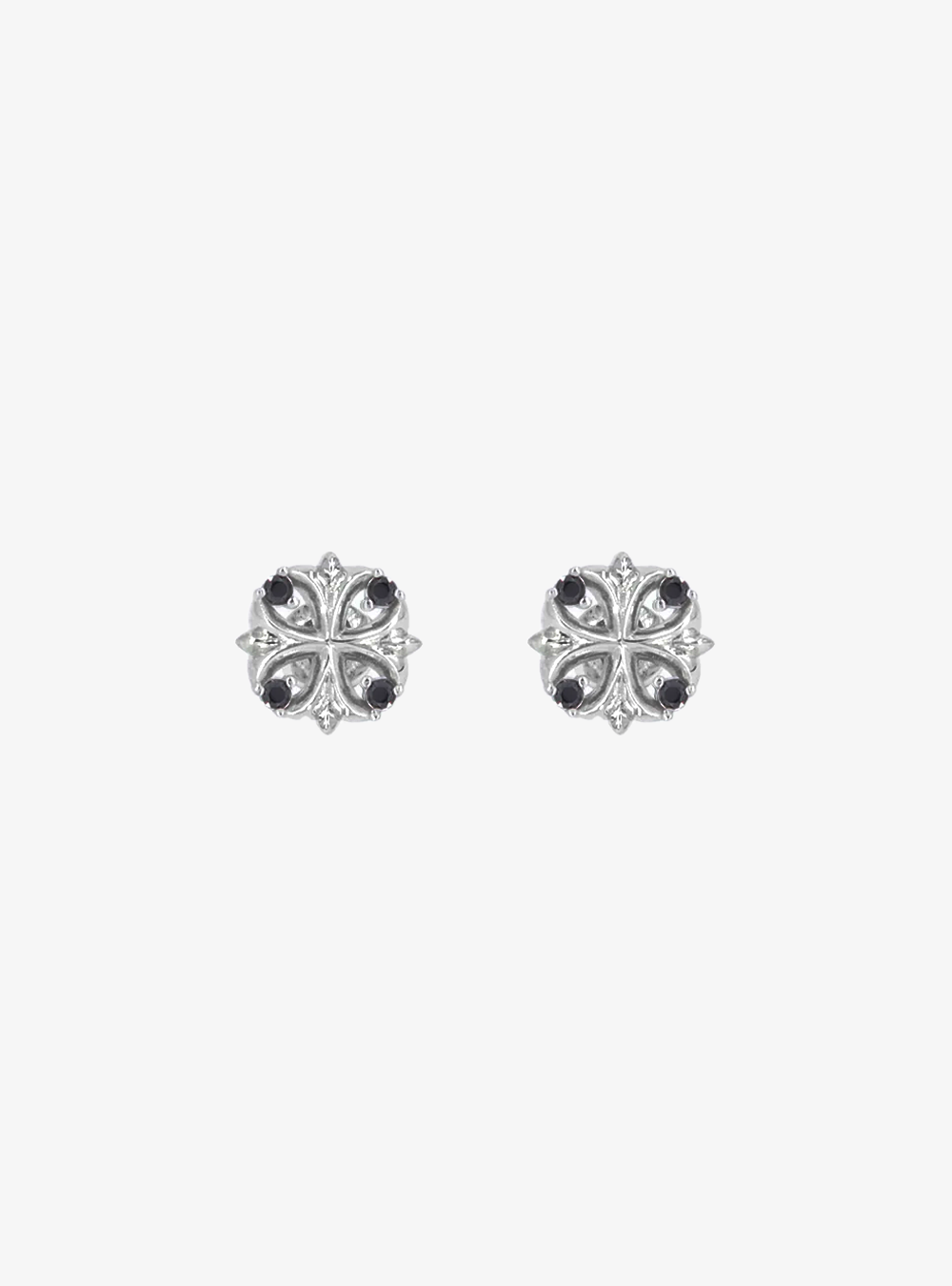 Maltese cross stud earrings