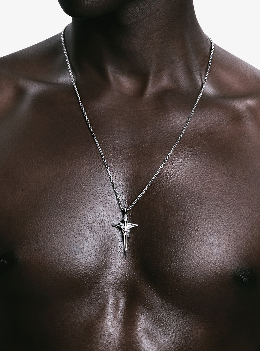 Mechanic cross pendant necklace