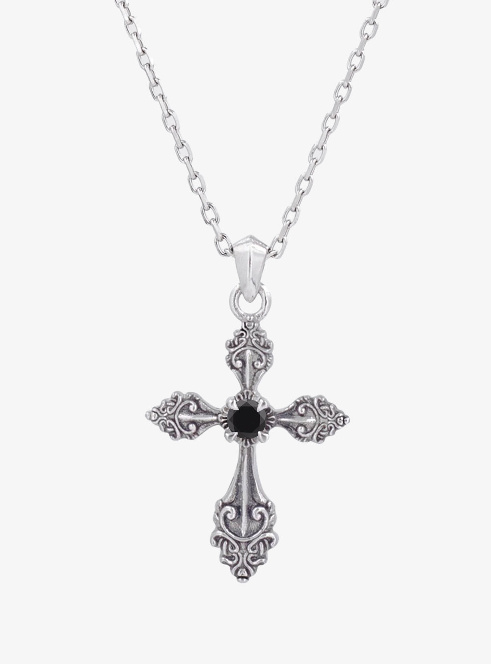 Cross pendant necklace (Oxidised)