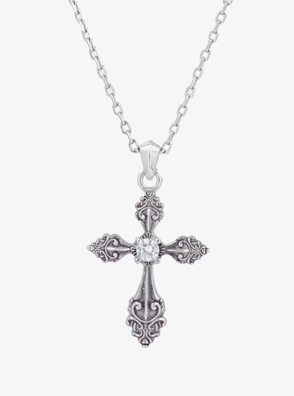 Cross pendant necklace (Oxidised)