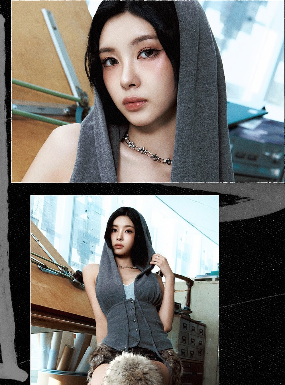 김다연 KIM DAYEON wearing MIDNIGHTFACTORY