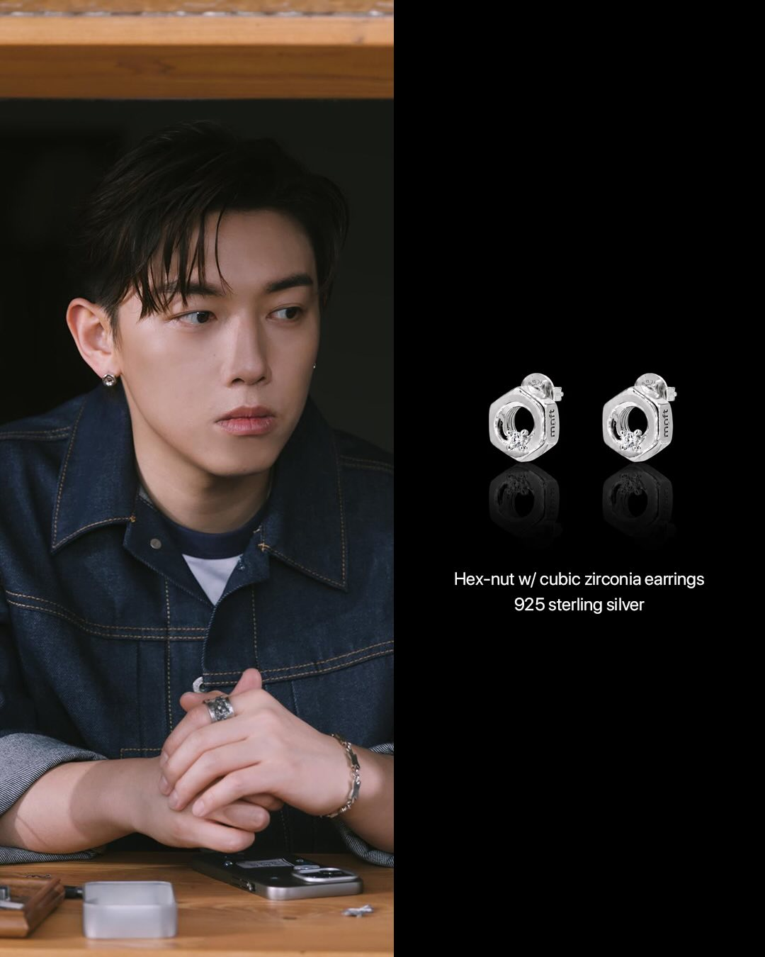MC Cheung in midnightfactory earrings