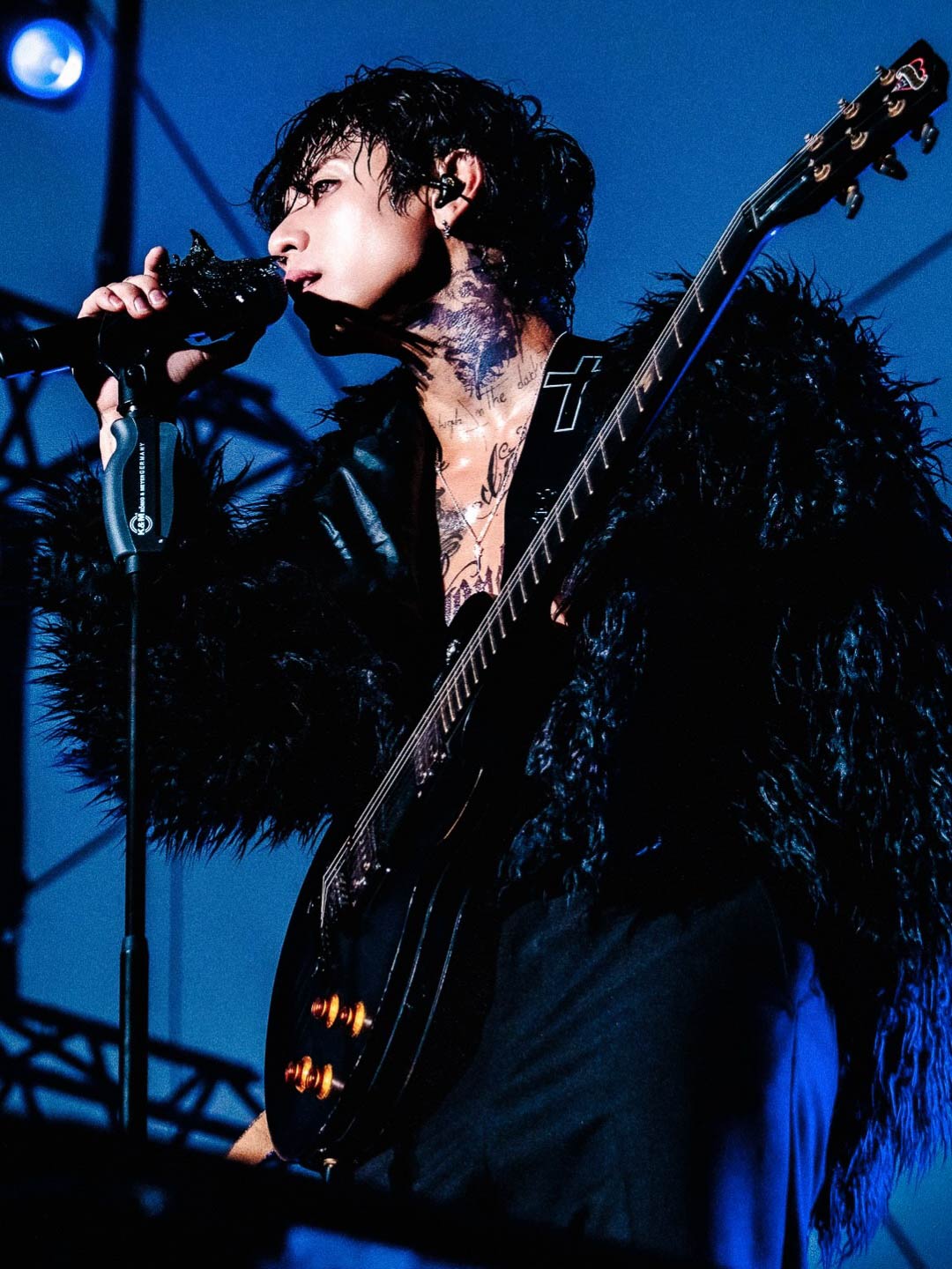 DPRIAN in MIDNIGHTFACTORY Sword oxdised pendant necklace