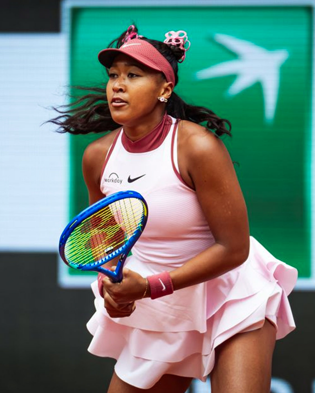 Naomi Osaka spotted wearing MIDNIGHTFACTORY cocktail safety-pin earrings