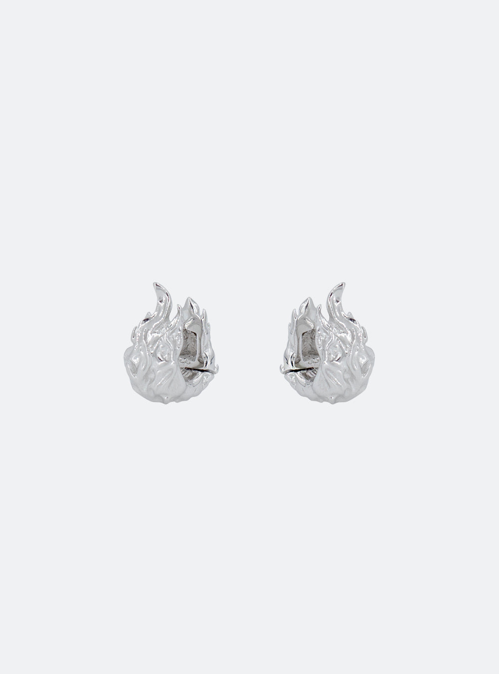 Flame huggie earrings