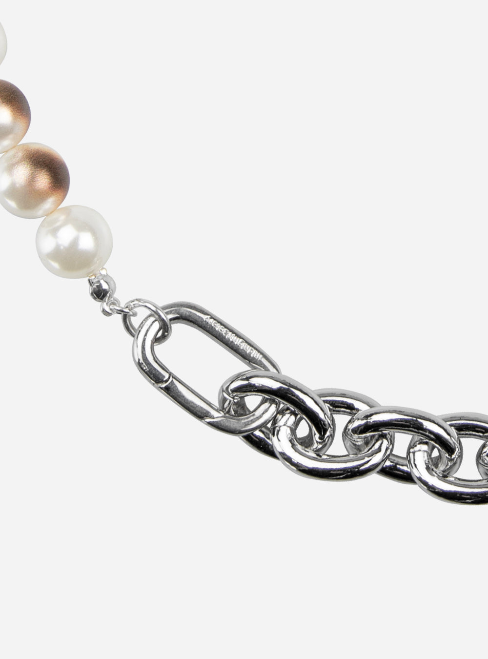 a Burnt pearls with safety-pin multi-ways necklace from MIDNIGHTFACTORY.