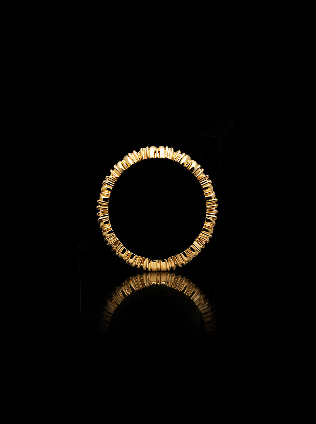 Clover-cross quadruplets 18K gold ring, Diamonds [Made-to-order]
