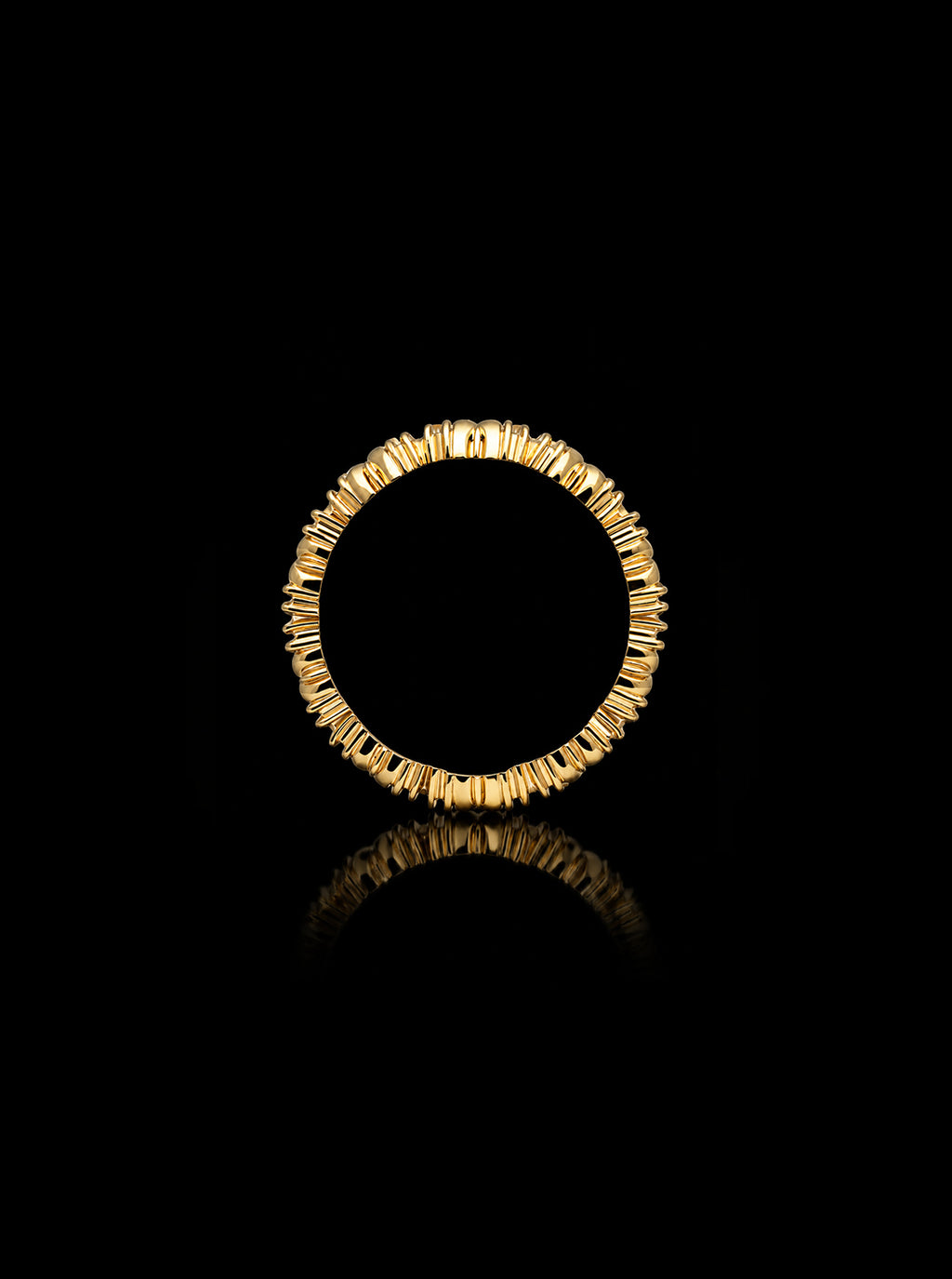 Maltese-cross quadruplets 18K gold ring, Sapphire [Made-to-order]