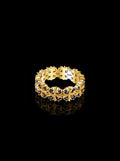Maltese-cross quadruplets 18K gold ring, Sapphire [Made-to-order]