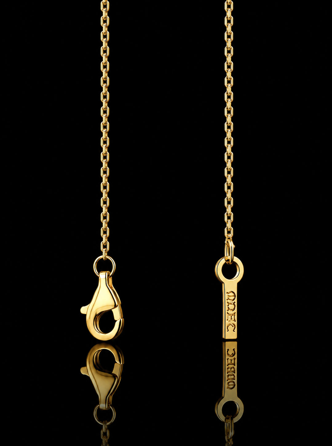 Crucis core 18K gold pendant necklace, Sapphire [Made-to-order]