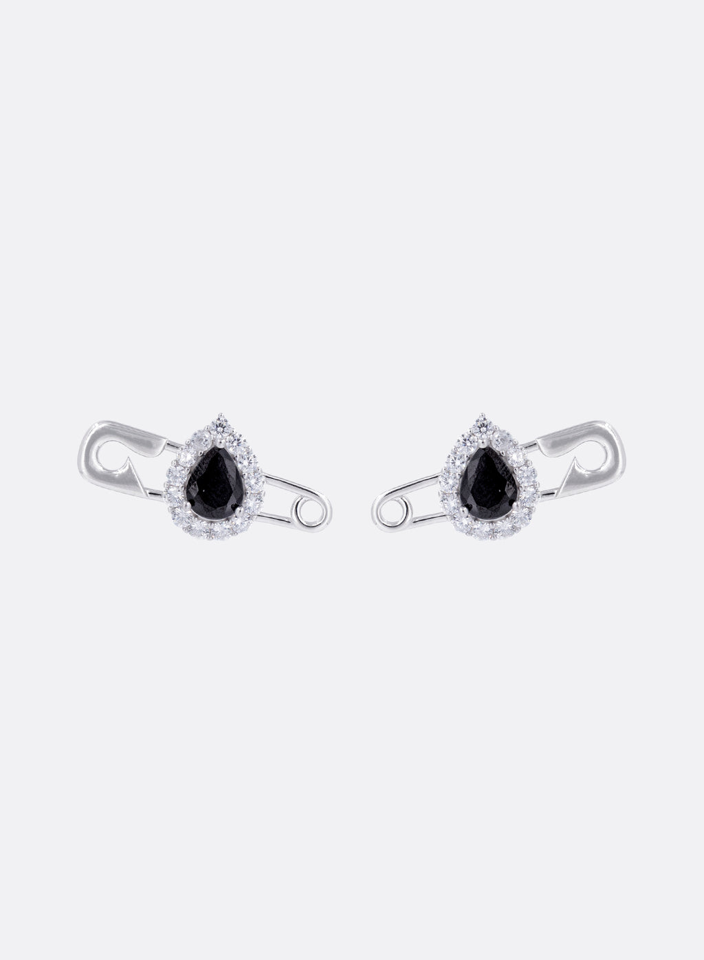 Cocktail safety-pin earrings