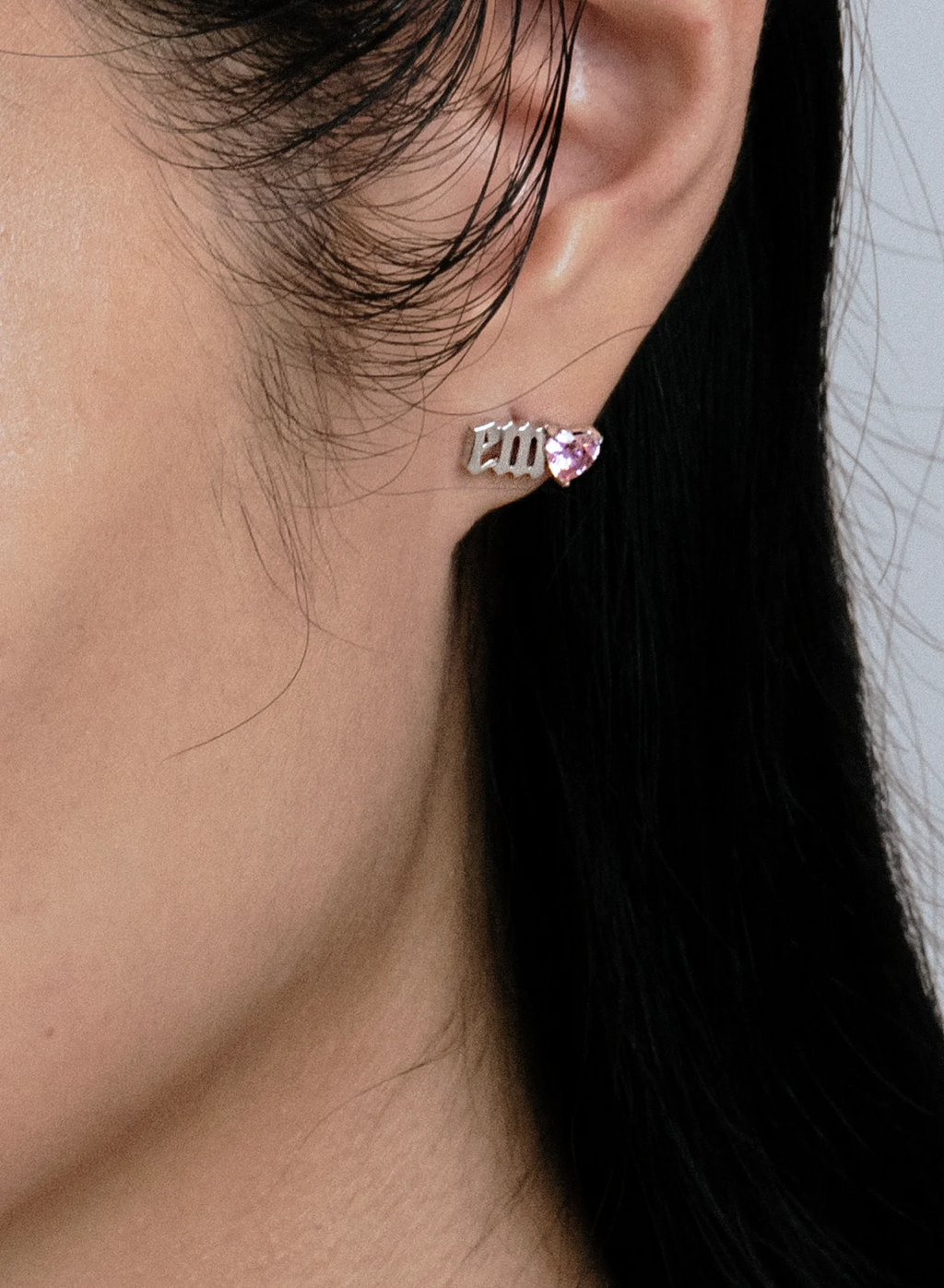 "EMO" heart earrings