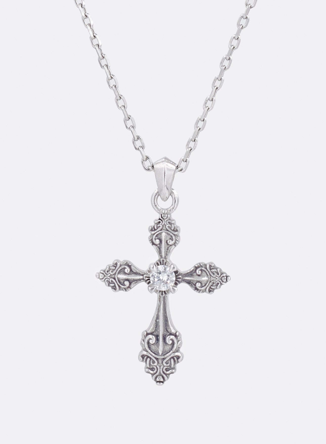 Cross pendant necklace (Oxidized)