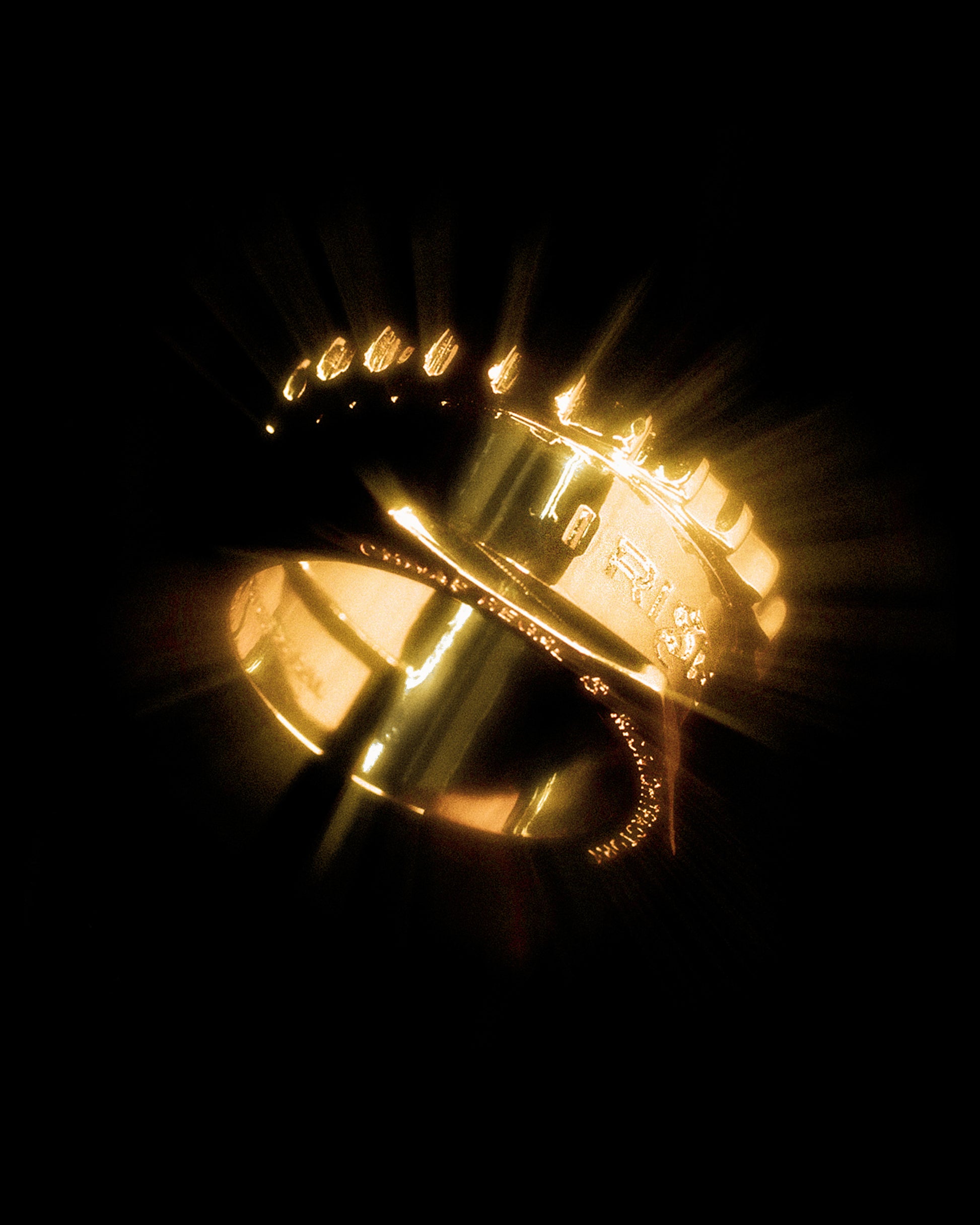 CHIVAS REGAL x MIDNIGHTFACTORY "I RISE,WE RISE" ring - Gold