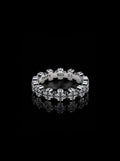 Maltese cross quadruplets classic oxidised ring