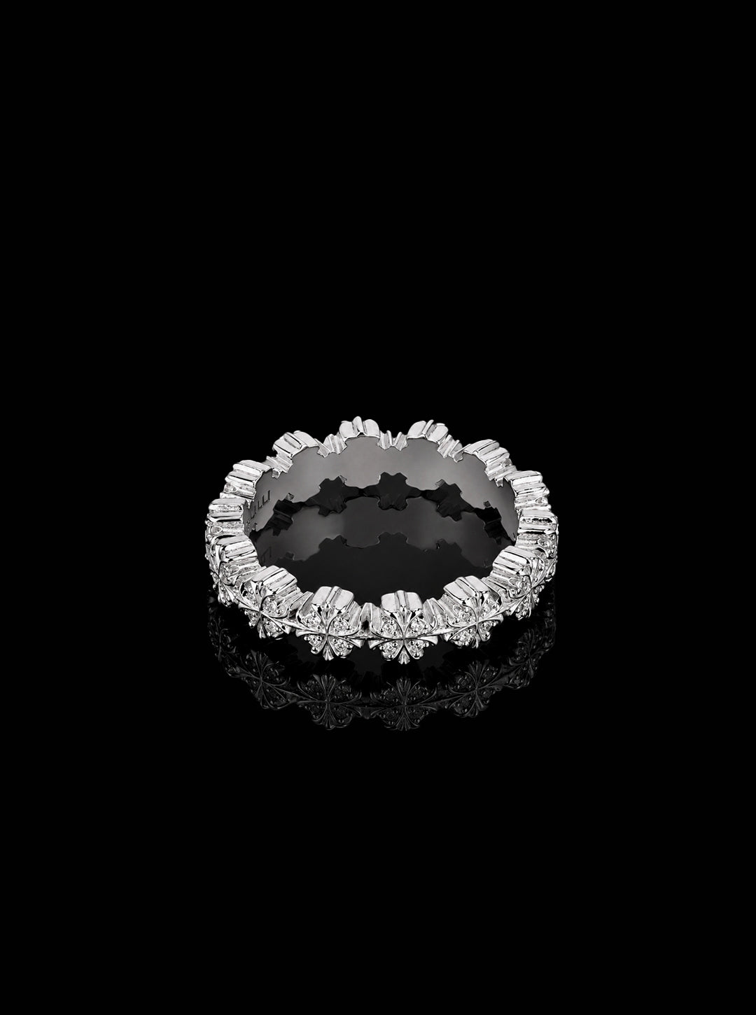 Maltese cross quadruplets classic ring