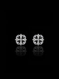 Clover cross stud earrings