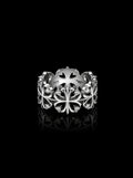 Clover cross quadruplets ring