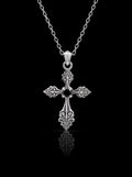 Cross pendant oxidised necklace