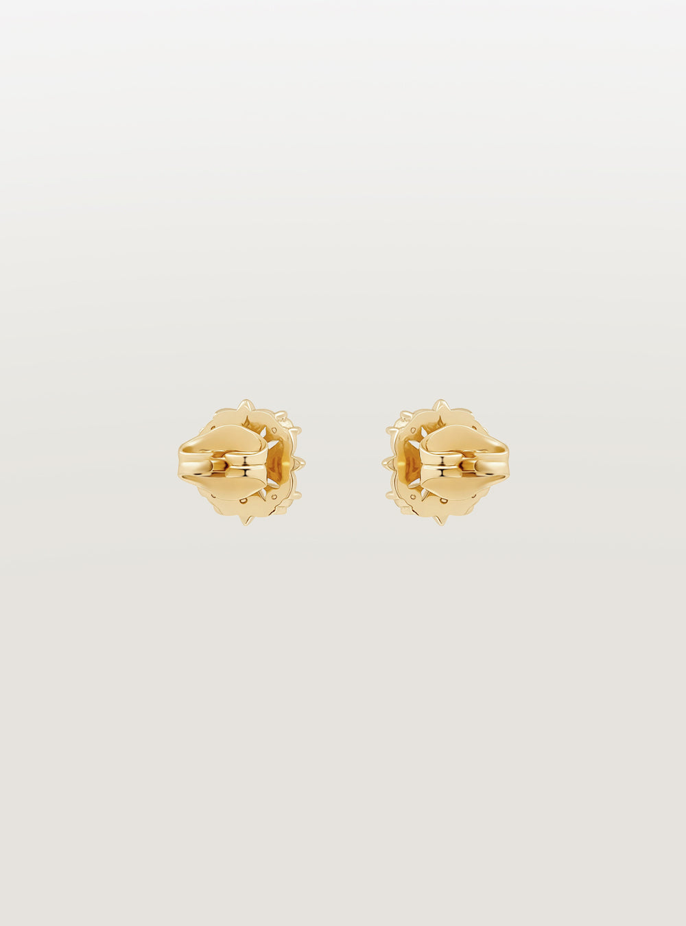 Maltese-cross quadruplets 18K gold earrings, Diamonds [Made-to-order]