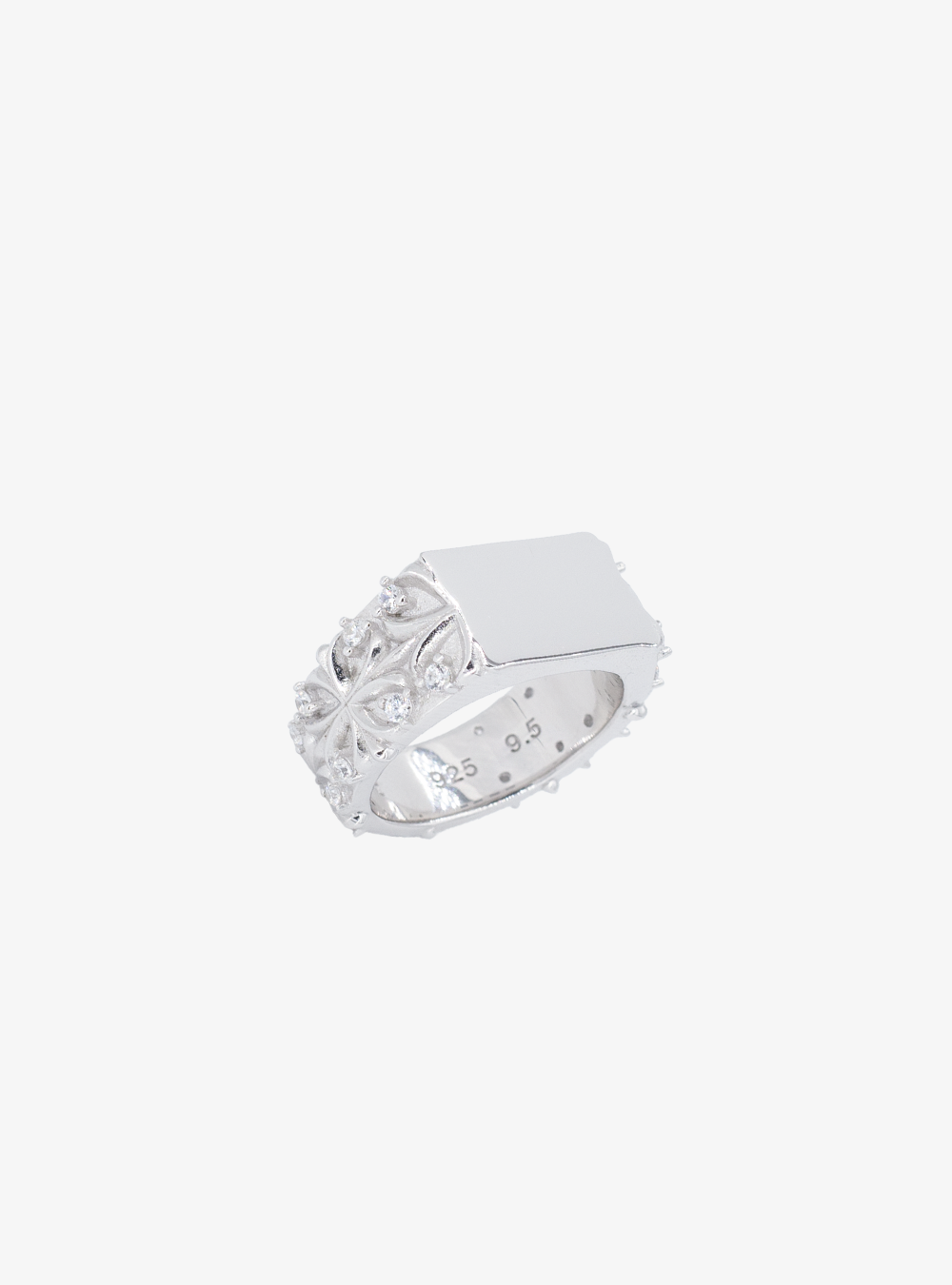 Maltese cross quadruplets signet ring