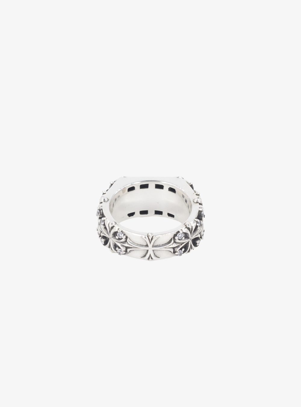 Maltese cross quadruplets signet ring (Oxidised) [Pre-order]