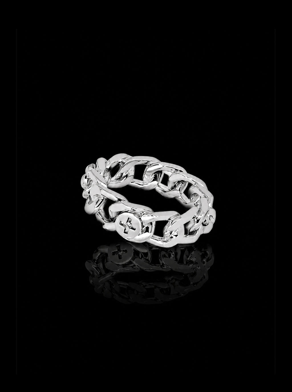 Screw curb-chain ring