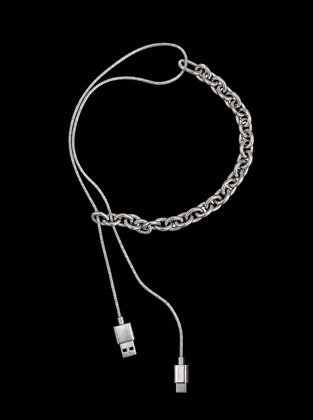 USB cable chain necklace