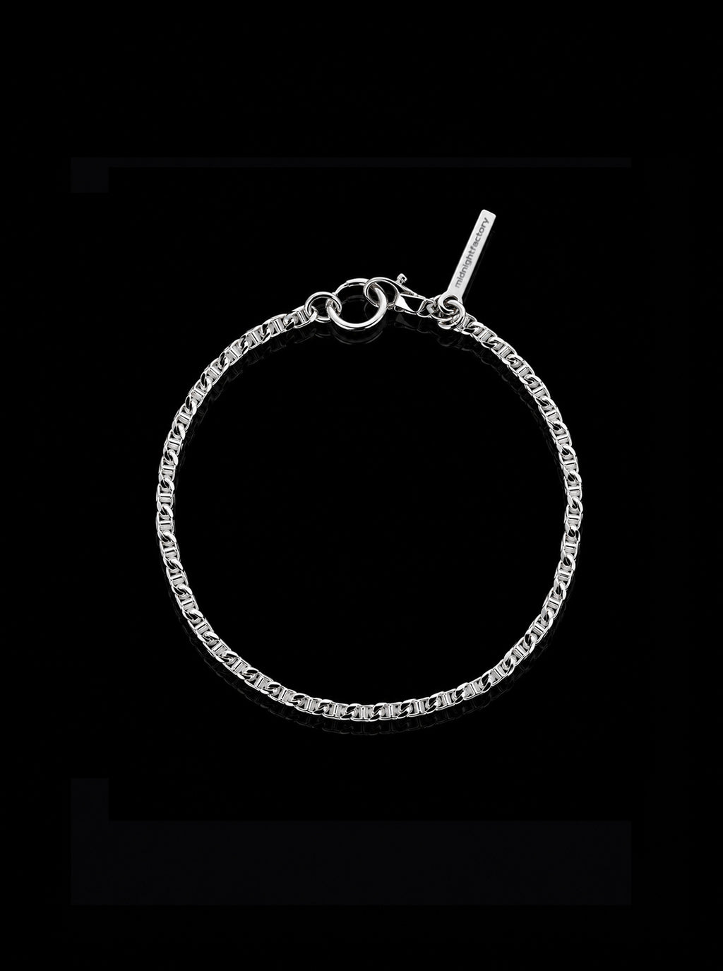 Silver chain bracelet