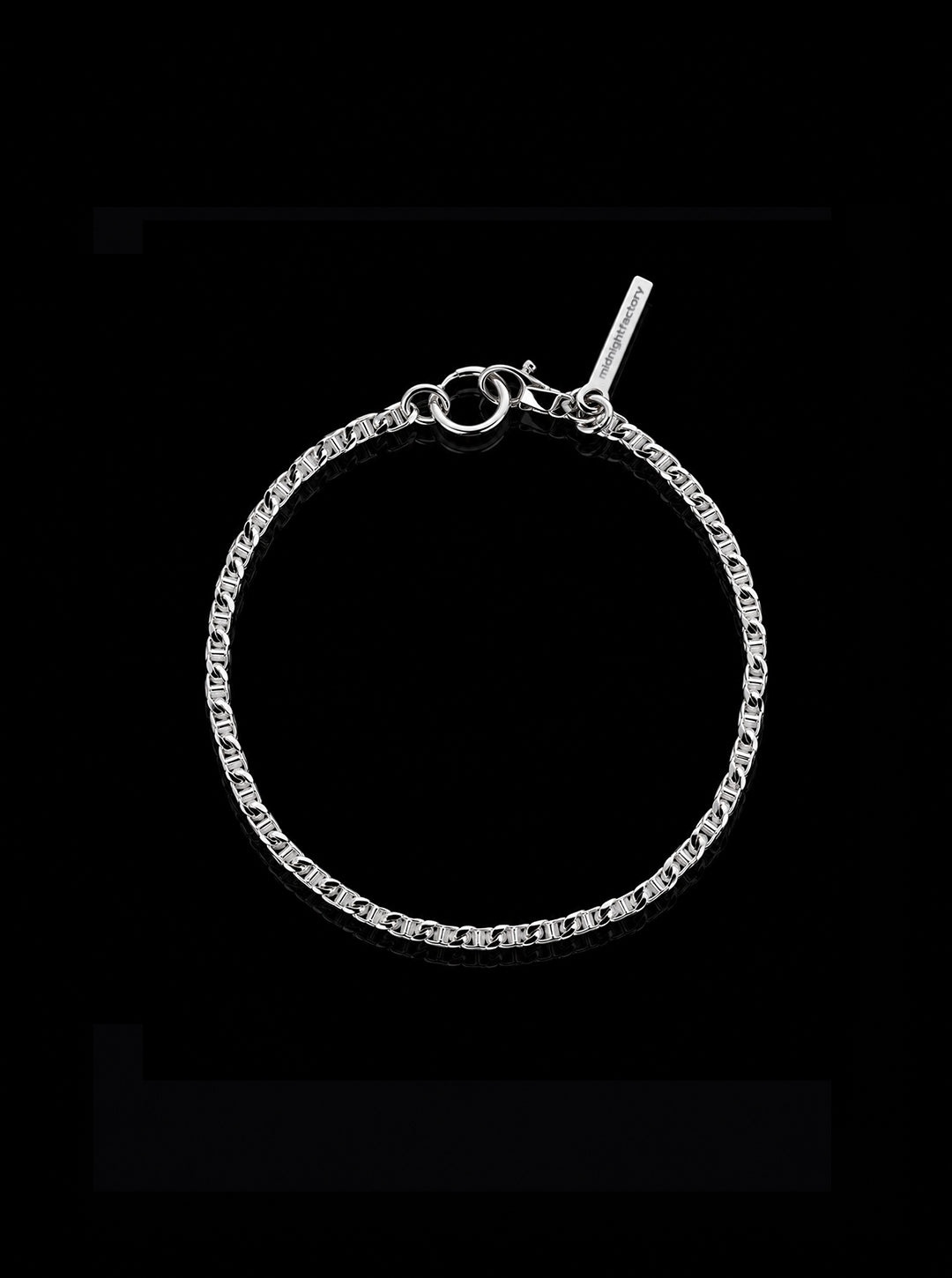 Silver chain bracelet