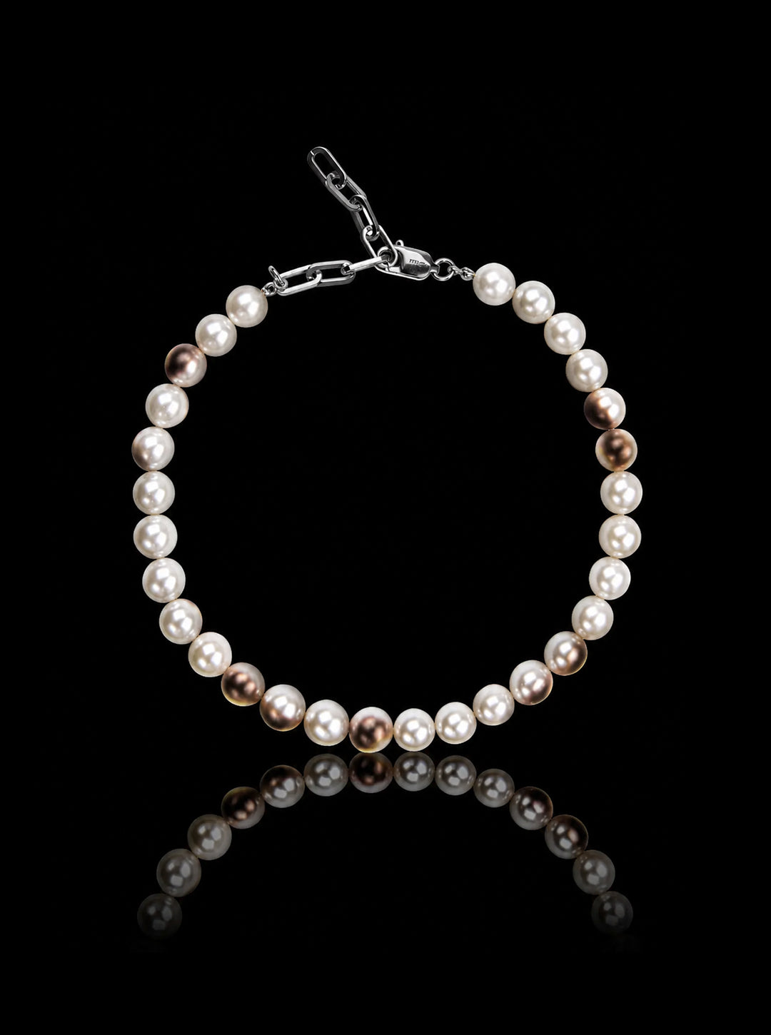 Burnt pearls necklace
