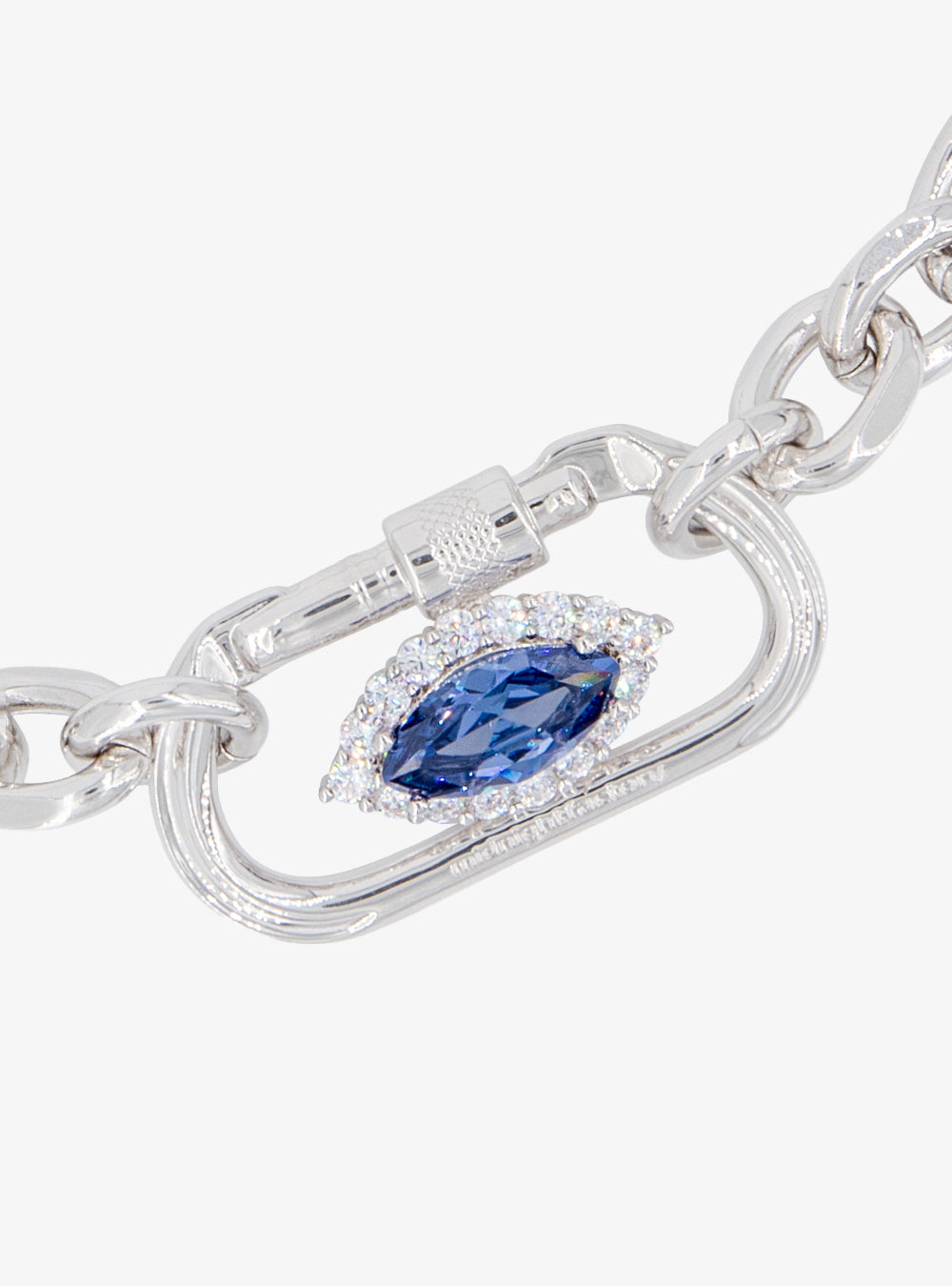 Carabiner cat-eye cocktail necklace