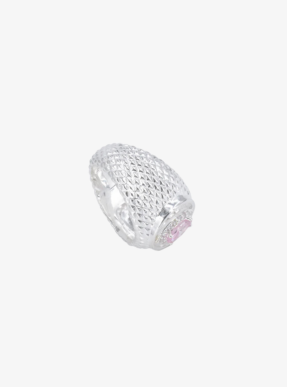 Cateye cut-out cocktail signet ring