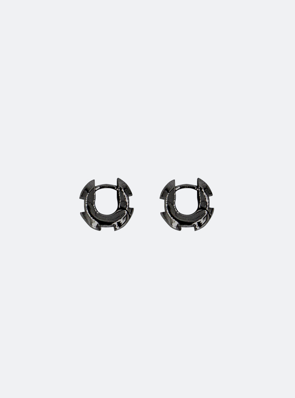 Chuck-nut huggie earrings