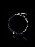 Chuck nut w/ freshwater pearls chain bracelet