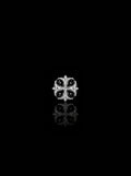 Clover cross stud single earring