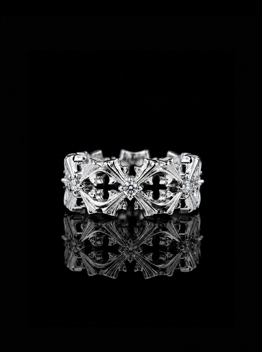 CRUCIS clover cross ring