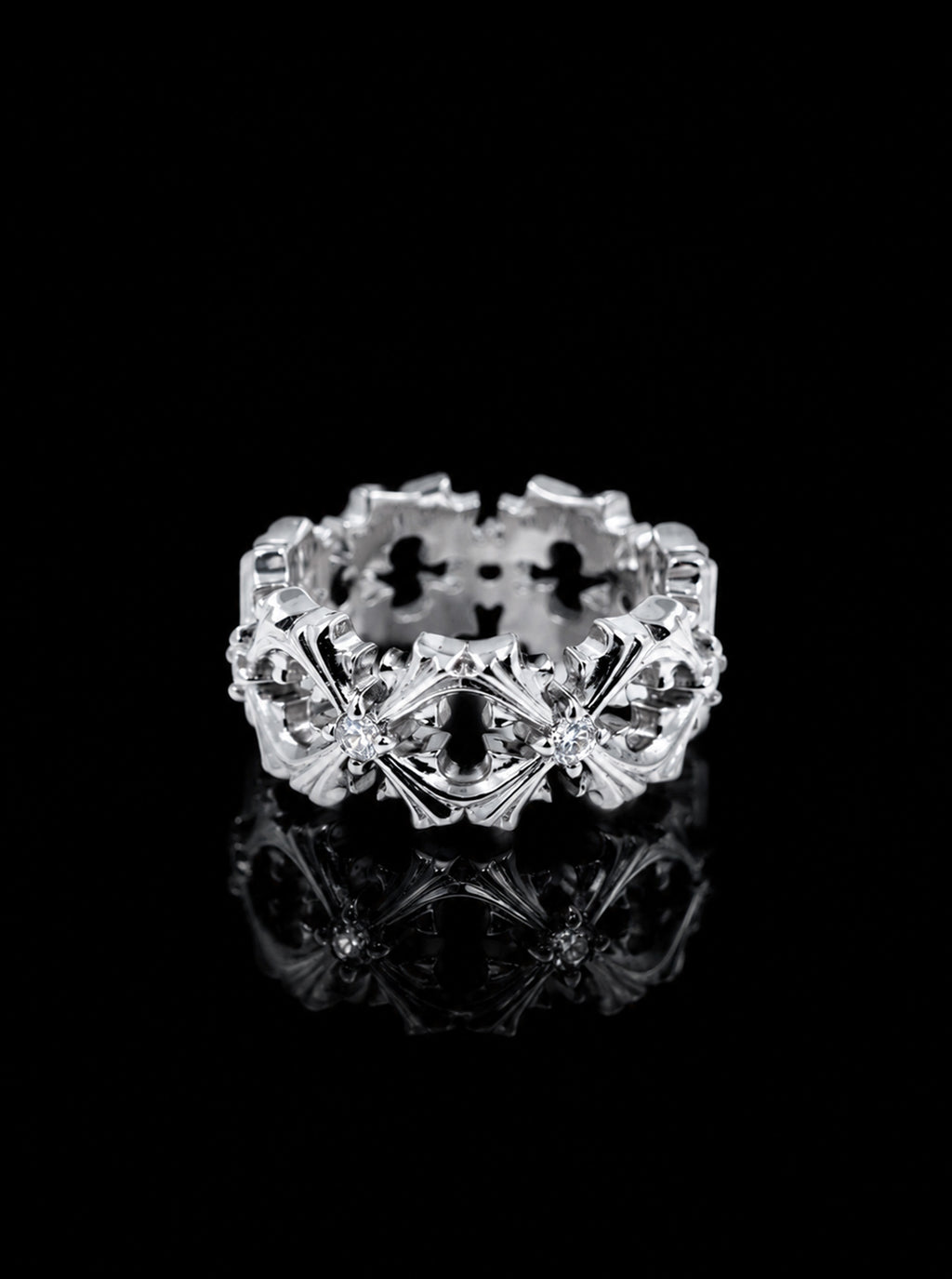 CRUCIS clover cross ring