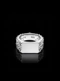 Clover cross quadruplets signet ring