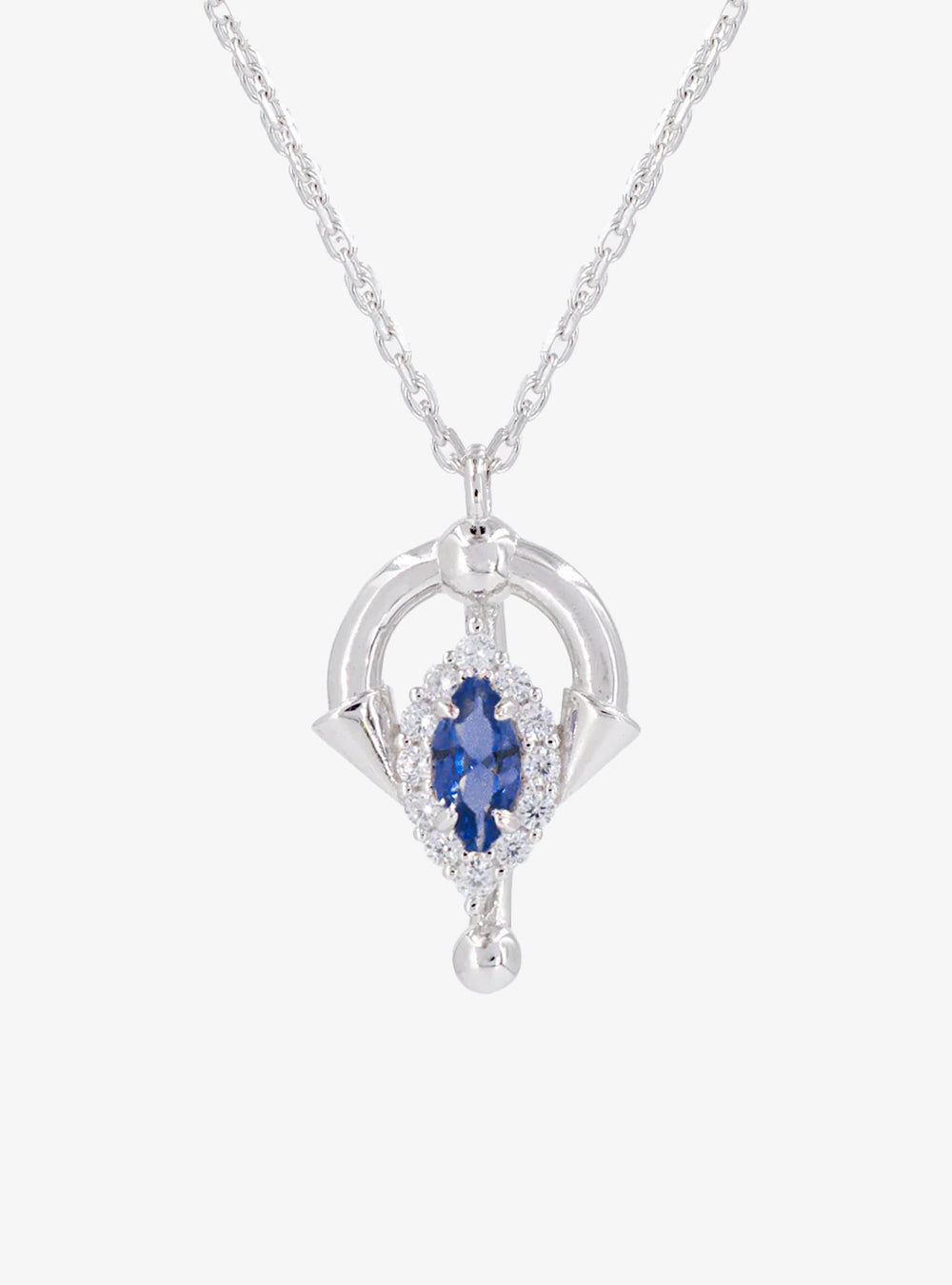 Cocktail barbell pendant necklace