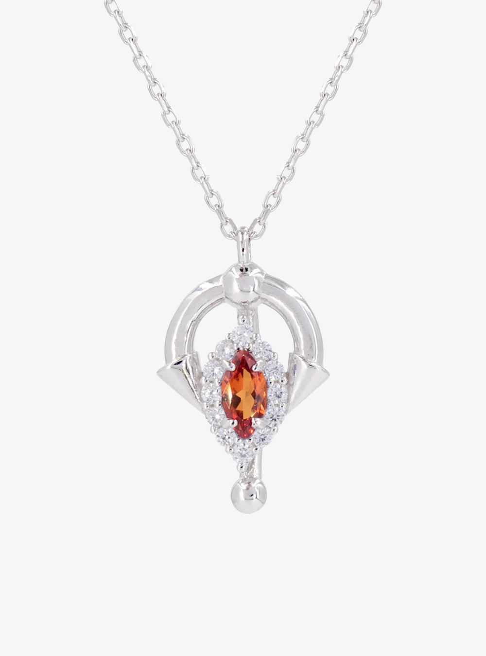 Cocktail barbell pendant necklace