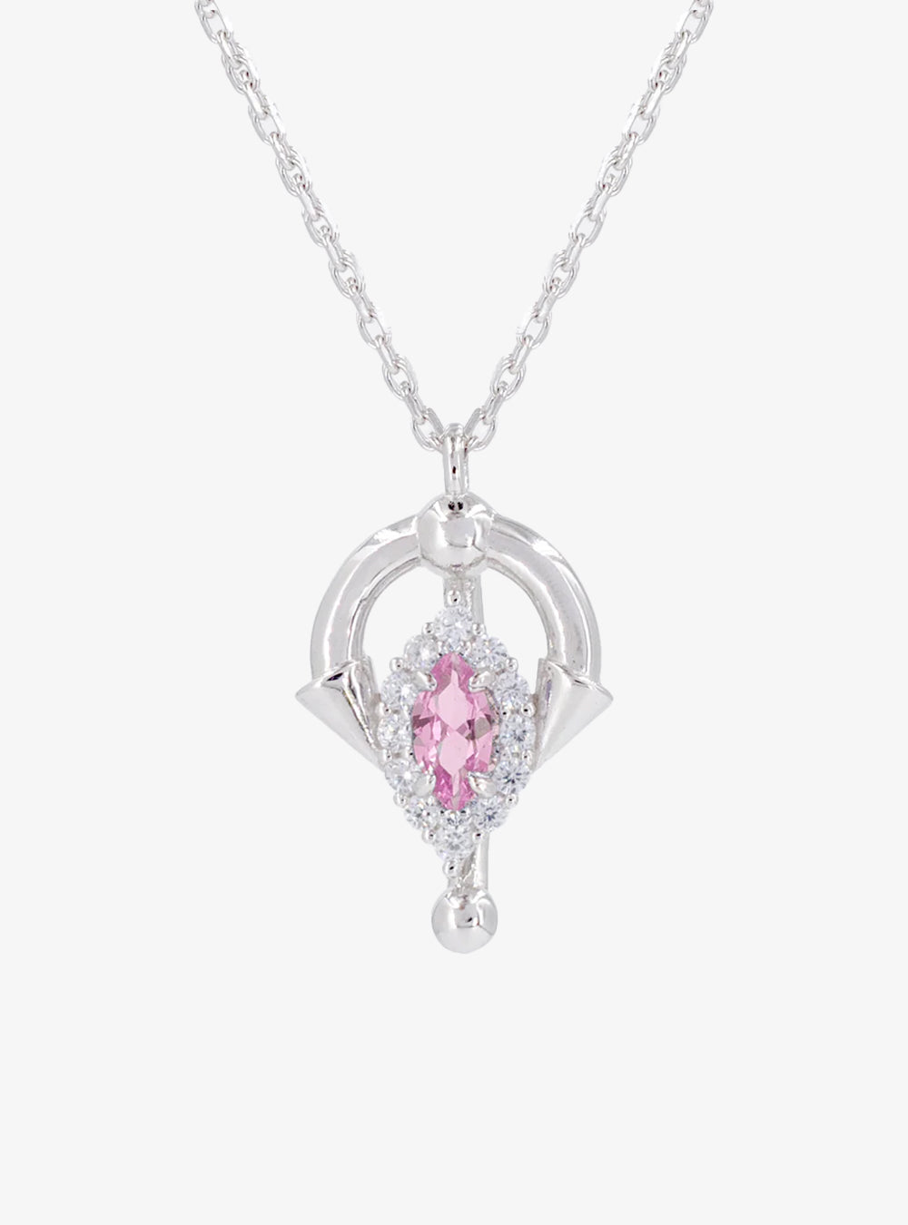 Cocktail barbell pendant necklace