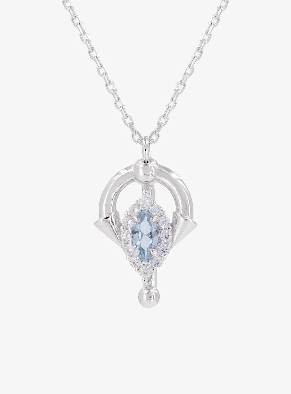 Cocktail barbell pendant necklace