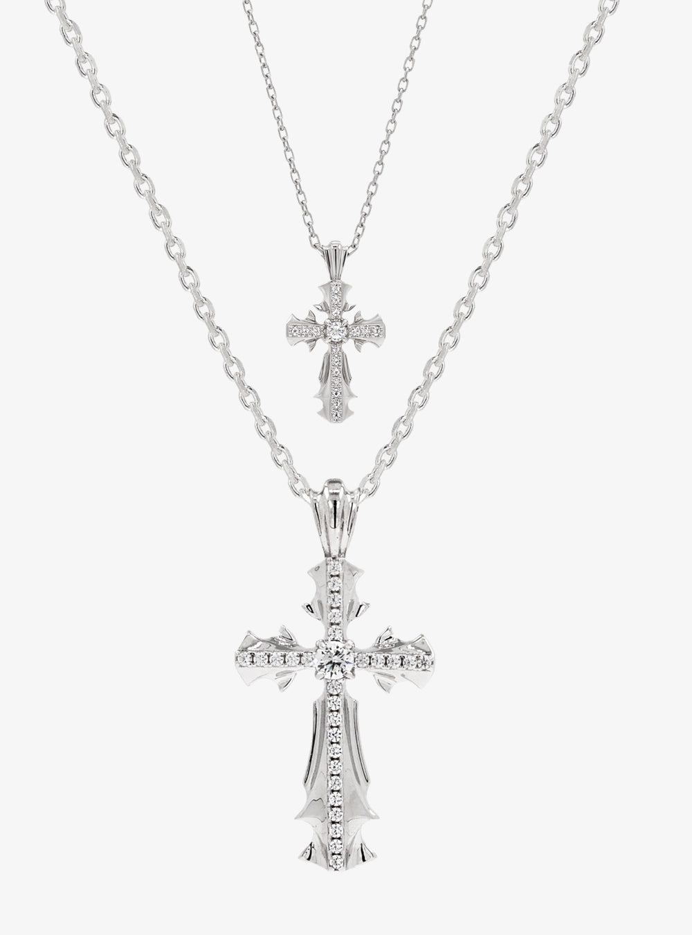 CRUCIS cross pendant necklace couple set [CRUCIS + Mini]